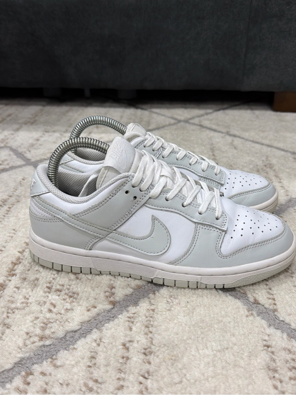 Nike Dunk Low Shoes Women’s Size 7 Photon Dust White Sneakers DD1503-103
